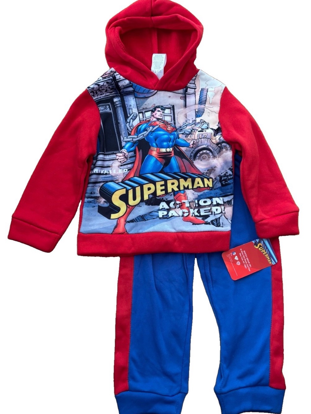 DC Comics Superman Baby Boys 2-Piece Hoodie and Joggers Set - 24 Months